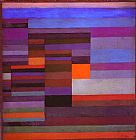Paul Klee Fire in the Evening painting